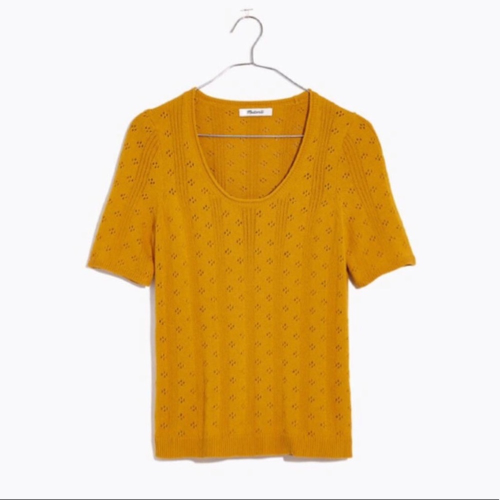 | Madewell | Pointelle Willford Sweater Tee in XS NWT